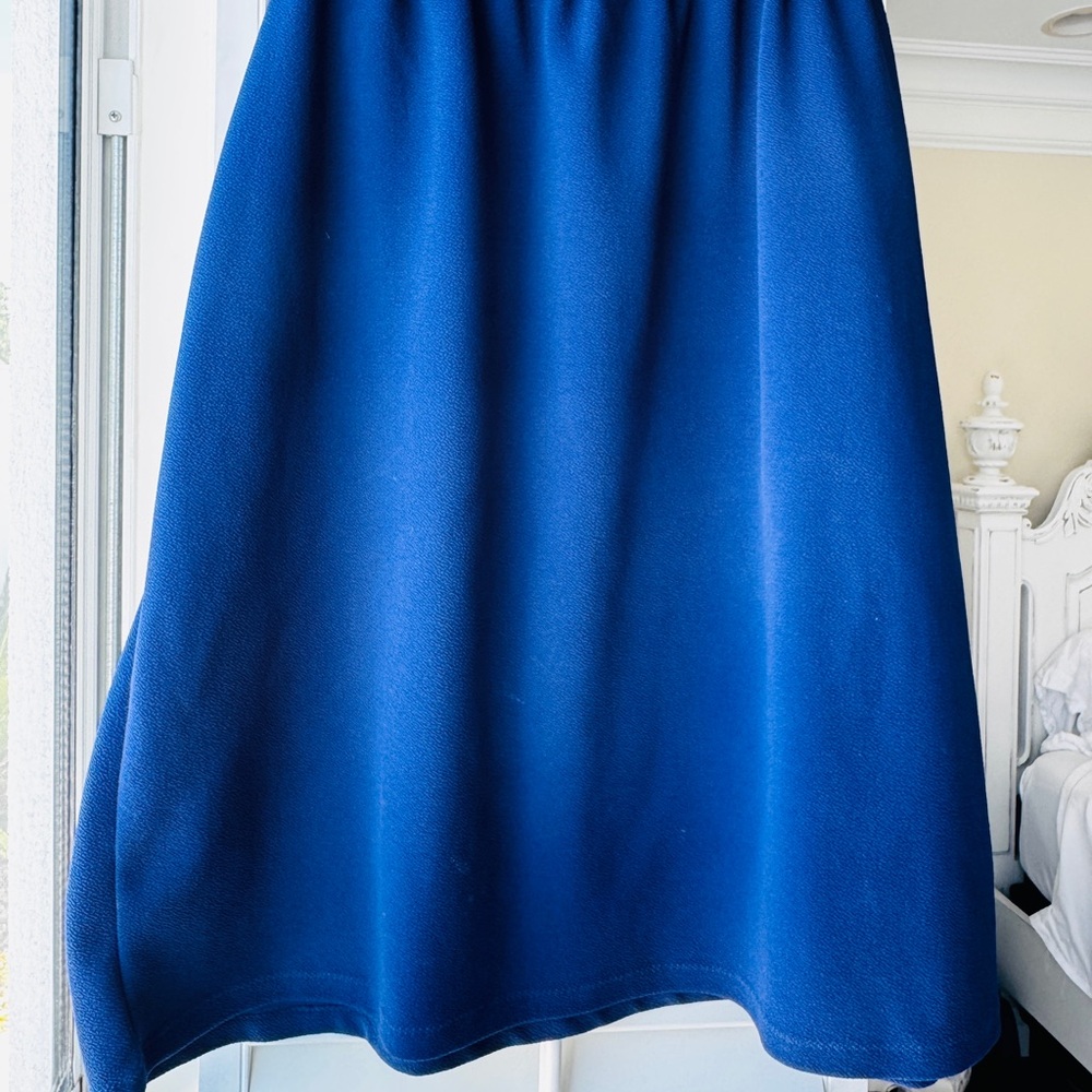 Blue Midi pencil Skirt for Work